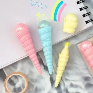 하이라이트펜 형광펜 세트 다이어리꾸미기 단체선물 4개 답례품 수성펜