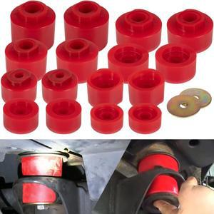 Prothane6116 포드 스포츠 트랙용 바디 마운트 부싱 20012005 2WD/4WD 18개 레드 컴플리트 세트