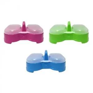 (색상 랜덤)방글 비누 받침대 비누곽 물빠짐 뚜껑 비누 거치대