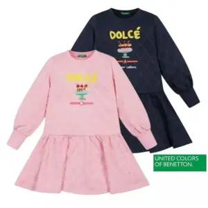 [롯데백화점]베네통 25FW-컬러스 자가드 원피스/QAOP18561