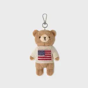 [후아유](신세계 사우스시티)Fluffy Bear Knit Keyring WHAWG2222A