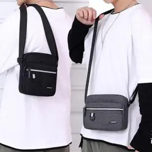 남자 깔끔한 디자인 외출 출퇴근 가방 가로 세로 미니 크로스백
