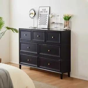 빈티지 서랍장 블랙 옷장 복고풍 가구 다용도 수납장 엔틱 거실 장식장 속옥장 콘솔