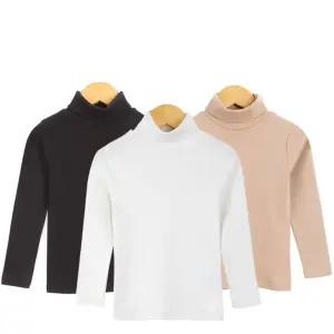 아동 면스판 반목 긴목 목폴라 티셔츠 목티 아동용 겨울 기본 이너