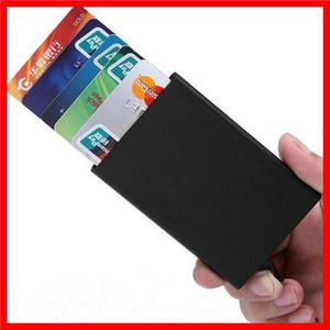 신용 카드 홀더 남성 슬림 안티 보호 여행 ID 카드 홀더 여성 Rfid 지갑 금속 케이스 포르테 카르테