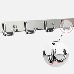듀얼후크 스테인레스 벽 옷걸이 행거(실버) 디자인후크