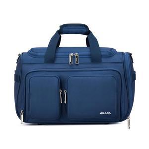 MILADA 여행용 경량 접이식 수하물 가방 기내 반입 기내용 소형 더플백 TSA 승인 남성 토트백 파란색