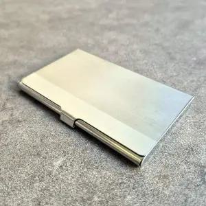 고급형 메탈 투톤 헤어라인 명함 케이스 명함지갑