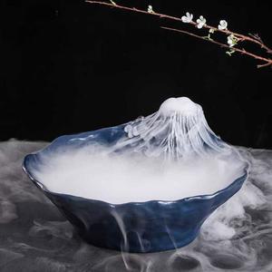 샤크팡 플레이팅 접시 일식 후지산 드라이아이스 사시미 그릇