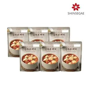 [피코크][피코크] 우리집 순두부찌개 500g x 6팩