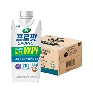 셀렉스 프로핏 스포츠 웨이프로틴 드링크 코코넛 330ml, 12개