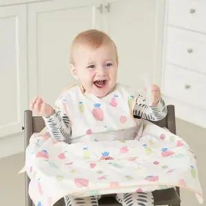 [모윰]자기주도 이유식 가운 식탁일체형 - 나시형