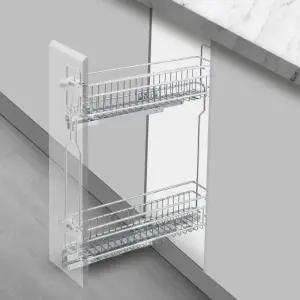 싱크대 코너 선반 슬라이딩 인출식 레일 하부장 땅콩장 스윙 주방 냄비