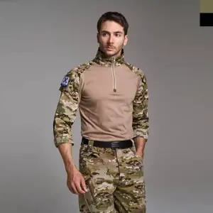 KSS 1012 남자 밀리터리 컴뱃셔츠 택티컬 아웃도어 집업 전술 긴팔 티셔츠