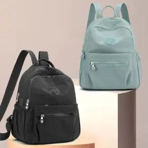 백팩 가방 여행 여자 캔버스 등산 패치 빅사이즈 여성 원형 경량 학생