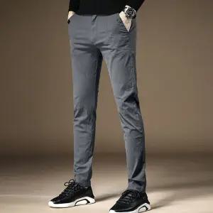 남성 허리밴딩 스타일링 레귤러핏 베이직 편한 바지 PBQ9+8QZY