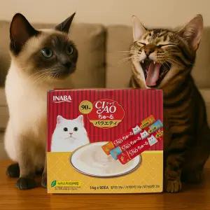 이나바 챠오츄르 90개입 고양이간식 참치가다랑어닭가슴살 코스트코 대용량 버라이어티