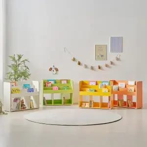 꼬꼬마 전면 책꽂이형 800 수납 책장 4Colors 국내제작상품 전면책장 800책장 오픈장 선반장