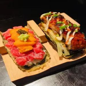 초밥 토코롤 해산물 손잡이 접시 플레이트 서빙 트레이 파티용 식기