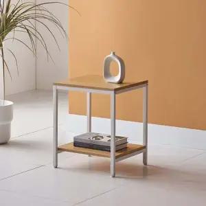 칼스타드 내츄럴화이트 2단 사이드테이블협탁 쇼파소