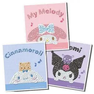 캔버스형보석십자수 산리오 DIY 캔버스 보석십자수 메모리즈 2P 도안 비즈 보석십자수키트