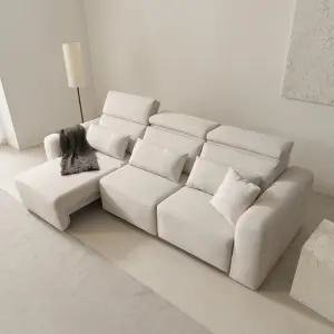 마르체 모어 슬라이딩 모션 4인용 리클라이너 무빙 소파 BCM664