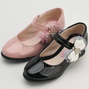 해피걸 옆리본 장식 아동 키즈 주니어 어린이 국산 초등학생 여아구두