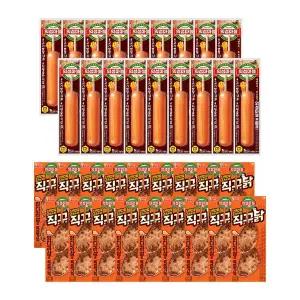 [롯데웰푸드]의성마늘 프랑크 소시지70g x18개+직꾸닭 리얼간장 100g x18개