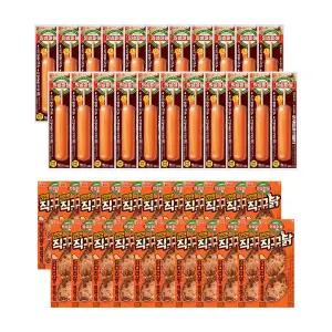 [롯데웰푸드]의성마늘 프랑크 소시지70g x22개+직꾸닭 리얼간장 100g x22개