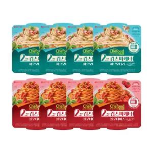 쉐푸드 스파게티 볼로네이즈220G x4개+스파게티 까르보나라220Gx4개