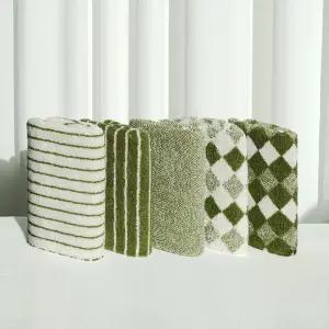 국내생산 호텔수건 5장세트 국내생산 고급 타월 60수 160g 올리브그린