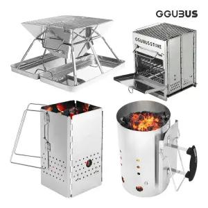 꾸버스 차콜스타터 불멍화로대 캠핑 화롯대 오덕 받침대 바베큐그릴 캠핑용품