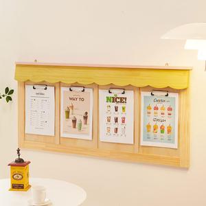 카페 피터 원목 게시판 어린이집 학교 사무실 알림판