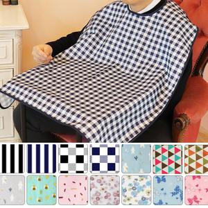 성인용 찍찍이 턱받이/실버 위생 방수 앞치마 환자 음식 턱받이 어르신