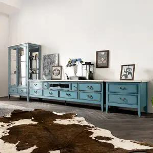 [무료배송] 클래식 엔틱가구 빈티지엔틱 디바 양문장식장 2100 세트