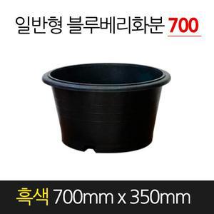 순희농장 고무 블루베리화분 일반형 흑색 700 x 350 원형 분갈이