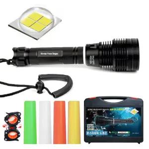 대륙의실수 XHP70 해루질 수중랜턴 후레쉬 몬스터파워드래곤 라이트 수중 써치 랜턴 손전등 방수후레쉬