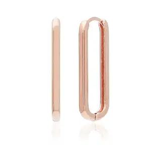 [미니아트]카데나_대 14K 금침 로즈골드 원터치 링 귀걸이