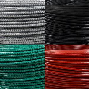 국산 코팅와이어로프 3mm 4mm 5mm 1M 낱개판매 투명 PVC코팅철사