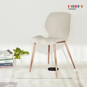 한샘 디자인 체어 2P 인디핑크 우드패턴 디자인체어