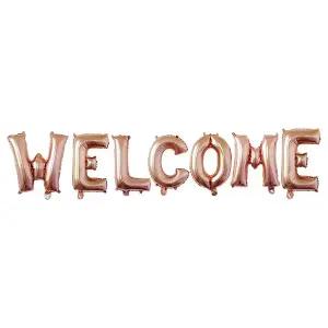 웰컴 풍선 이니셜 환영 파티 레터링 알파벳 생일 로즈