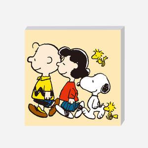 DIY 보석십자수 피너츠 스누피 행진 25x25cm 캔버스형 비즈