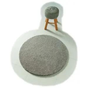 유니온카페트 소프트샤기 원형러그 지름100cm 3color (선명한컬러감의 포인트러그 부드러운촉감 물세탁 ok)