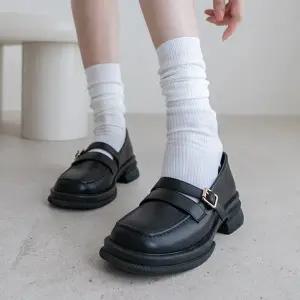 [분홍코끼리] (더블몰드창) 쏘큐트 메리제인 통굽로퍼(4.5cm)