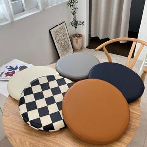 원형방석 식탁의자 방석 메모리폼 벤치의자 가죽 방수 논슬립 유얼즈