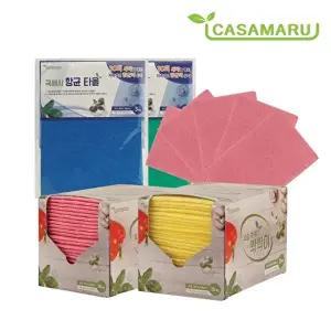 [까사마루][1+1세트] 특허받은 요술수세미 싹싹이(수세미 360매+무료체험 5매+항균행주 6매)