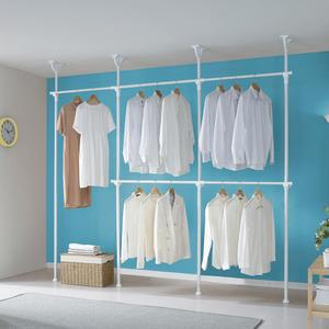 [오늘출발]5단~6단 플랫 행거 모음 드레스룸 시스템 원목 폭조절 선반