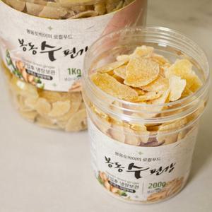 국산 봉동 수편강 생강 절편 200g 500g 1kg