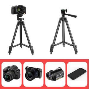 트라이포드 4단 높이조절 삼각대스마트폰 홀더+수납가방 카메라 디카 삼발이 거치대/휴대폰 디카 카메라 표준홀 360도회전 탐조활동 풍경사진