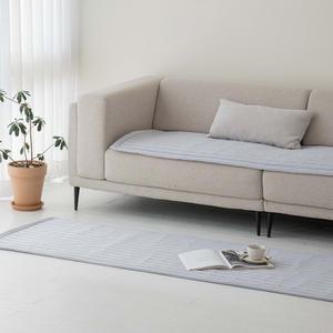 르헤브 마이크로 워싱 솔리드 쇼파패드 그레이, 3인용, 1개